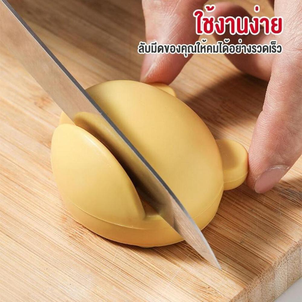 Portable Knife And Knife Holder, Small Frog Cartoon Knife Shape, Scissors Sharpener Knife Sharpener,