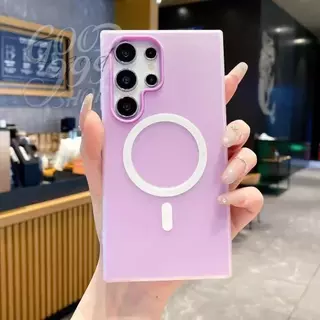 GOOD🔥สีลูกกวาด 2-in-1 เคสป้องกัน A54 A35 5G เหมาะสําหรับ Samsung A55 A35 S24FE S22U S23U S24U S25ULTRA เคสแม่เหล็กเคลือบ