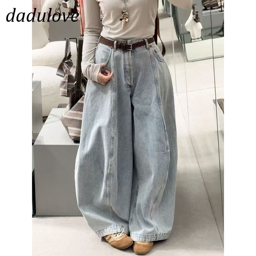 DaDulove2026 New American Style Ins High Street Hip Hop Jeans Niche High Waist Loose Wide Leg Pants plus Size Trousers
