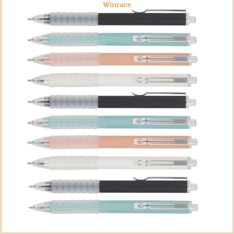 WRC 10 ชิ้น 0 5 มิลลิเมตรปากกาเจล Neutral ปากกา Retractable หมึกสีดําปากกาความงามเขียนปากกา
