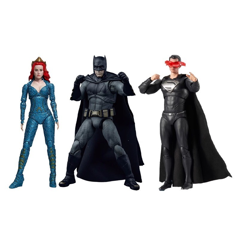 Fondjoy Fanle ตุ๊กตา DC ของแท้ Flash Batman Black Superman Mera Movable