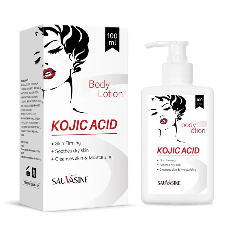 Kojic Acid Body Lotion Skin Brightening Even Skin Tone Bleaching Moisturizing Body Cream Nourishing 