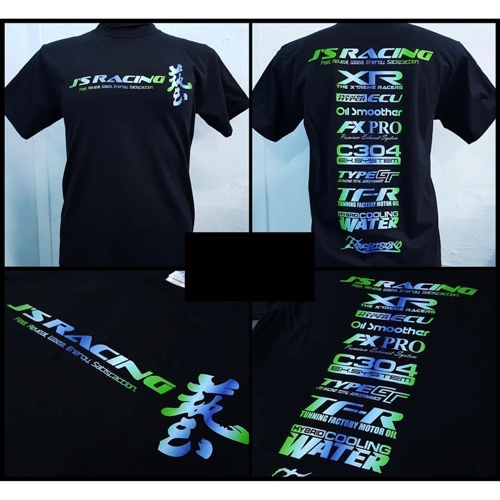 Fashion Js 2025 Racing West Japan D4 (Rainbow+ Black Tshirt)