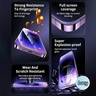 กระจกนิรภัยปกป้อง สำหรับ for iPhone 17 16 15 14 13 12 11 Pro max Xs Max 7P 8P XR ติดตั้งง่ายอุปกรณ์กำจัดฝุ่นอัตโนมัติ#D5