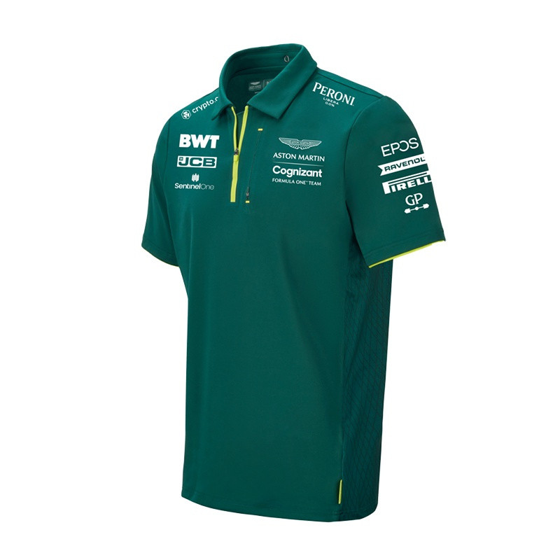 ชุดแข่งรถ F1 Unisex แขนสั้น เสื้อโปโลฤดูร้อน ยูนิฟอร์มทีมแข่งรถRK9A
