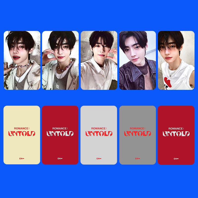 ENHYPEN การ์ดขนาดเล็ก Charm Group อัลบั้มใหม่ ROMANCE: การ์ดเดี่ยว UNTOLD Liang Zhenyuan JUNGWON Li 