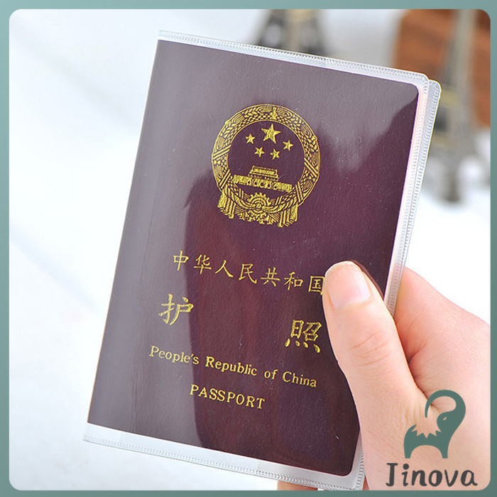 Jnv แผ่น PVC ปกหนังสือเดินทาง ปกพาสสปอร์ต ซองใส่พาสสปอร์ต card cover