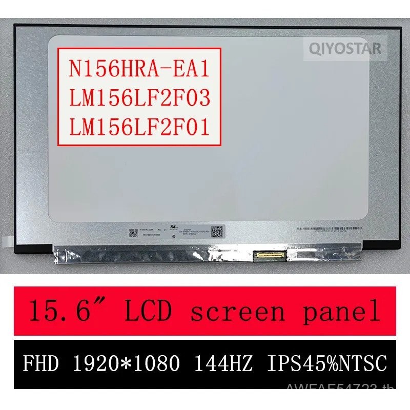 N156HRA-EA1 LM156LF2F03 LM156LF2F01 B156HAN08.4 NE156FHM-NX1 NV156FHM-NX3 15.6 "Slim LED matrix แล็ป