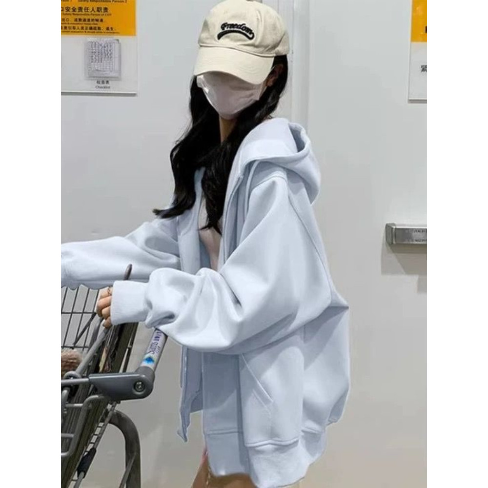 เสื้อแขนยาวmc uniqlo official store เสื้อสเวตเตอร์ถักสีฟ้าผ้าฝ้ายแท้เนื้อหนักเสื้อสเวตเตอร์ถักแบบบาง