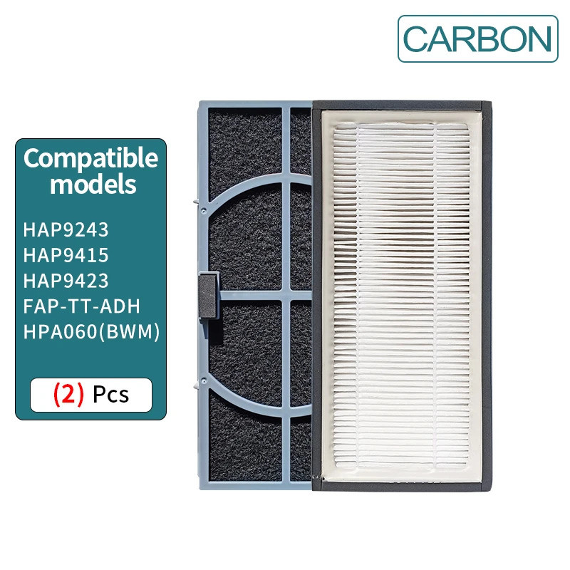 2 ชิ้น, A/D/H คาร์บอน True HEPA เปลี่ยนตัวกรองสําหรับเครื่องฟอกอากาศใช้งานร่วมกับ Filtrete FAP-TT-AD