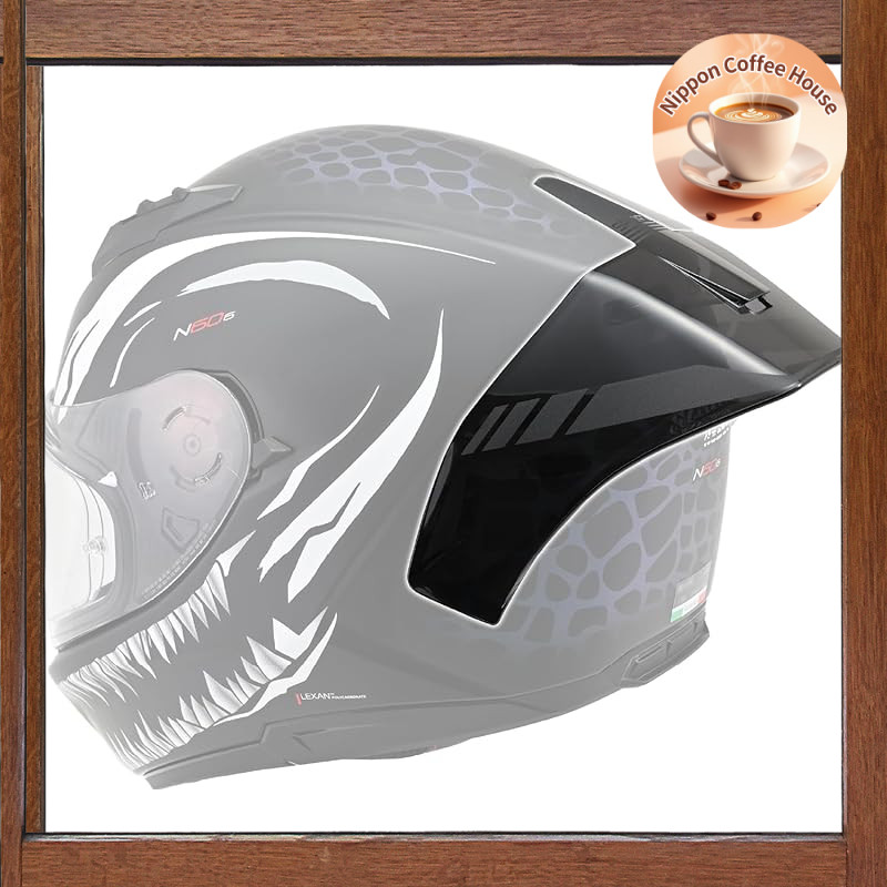 NOLAN Motorcycle Helmet Spoiler N60-6 / Sports RAS Spoiler Dark Smoke 47282