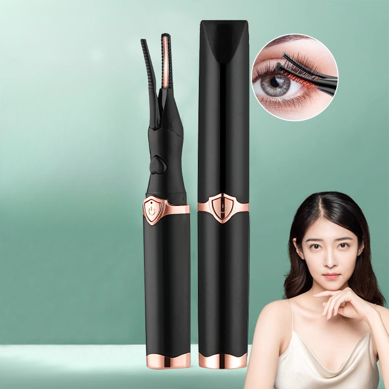 ไฟฟ้าขนตาดูแลดัดผมความร้อนขนตาโค้งขยายแต่งหน้าขนตามินิคลิปแบบพกพาชาร์จดัดขนตา