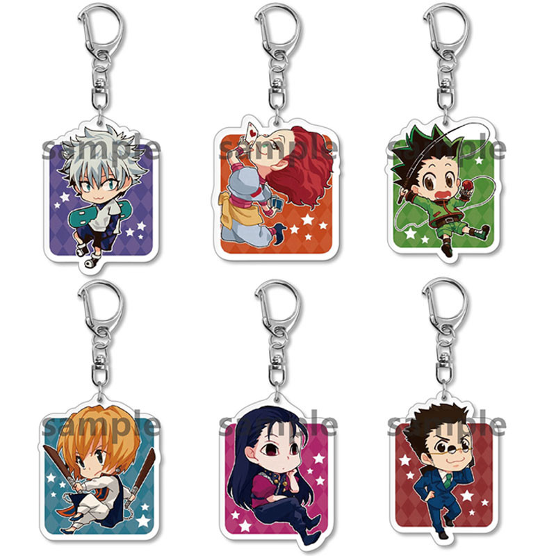 Anime Hunter X Hunter พวงกุญแจตัวเลขน่ารัก GON·FREECSS Killua Zoldyck Hisoka Leorio PalamdiKnight พว