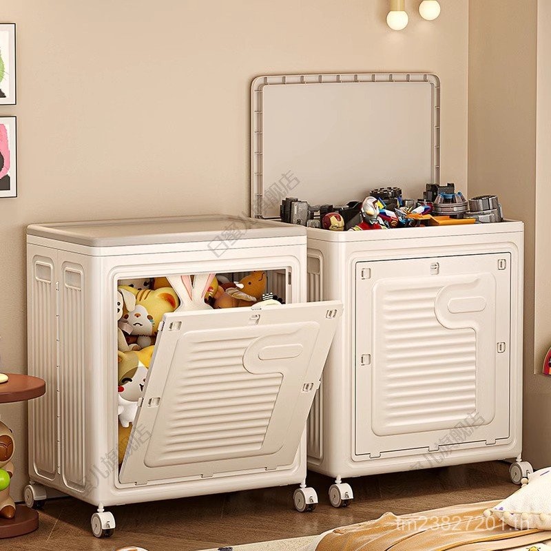 Locker Locker Locker กล่องเก็บเสื้อผ้าแบบพับได้พลิกขนาดใหญ่พร้อมลูกรอกในครัวเรือนครอบคลุมความจุขนาดใ