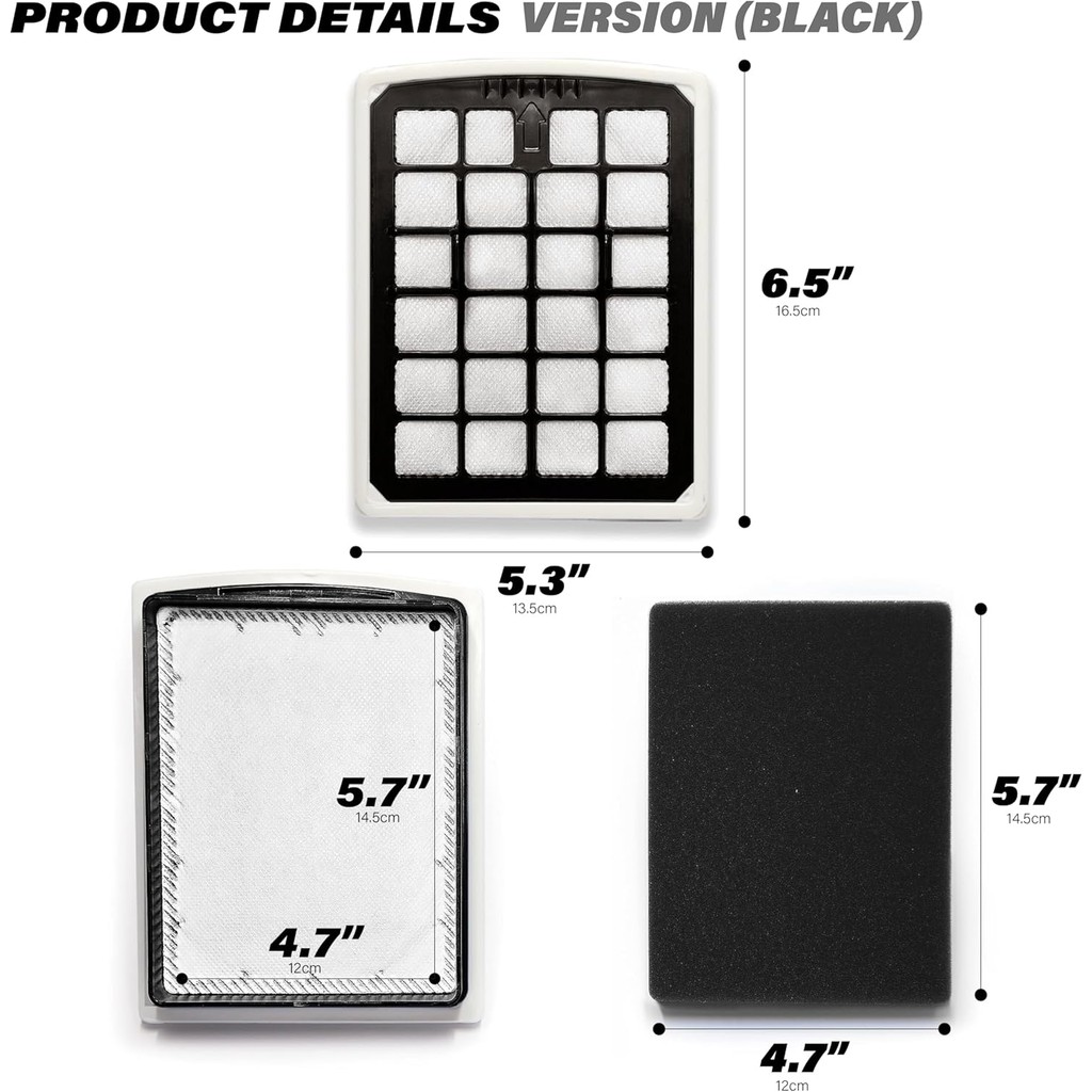 เครื่องดูดฝุ่นกรองเปลี่ยน Fit สําหรับ Eureka EN180 EN186BL, ฝุ่นถ้วยกรอง, Hepa Filters Fit สําหรับ E