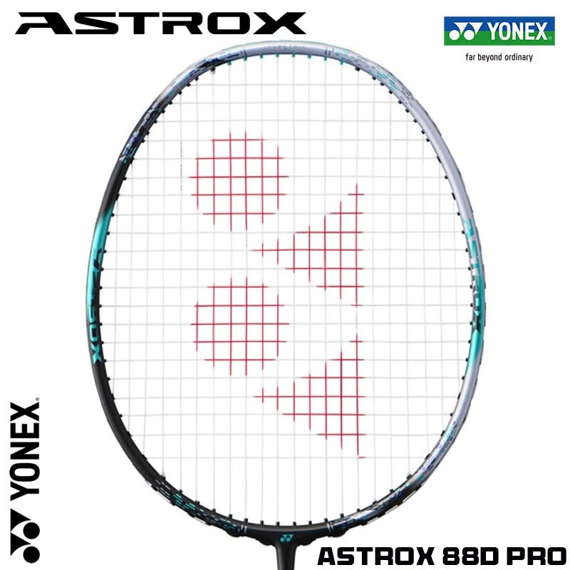 Yonex Astrox 88 D Pro 3rd Gen(Silver/Black) 2024 แบดมินตันราคเก็ตเต็มคาร์บอนเดี่ยว 4U 26lbs 83g