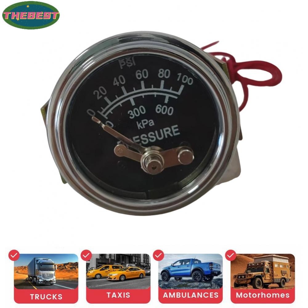 <Thebest>Oil Pressure Gauge 0-100 Psi Chrome-Plated Engine Oil Pressure Gauge A20PE-10Hot Sale