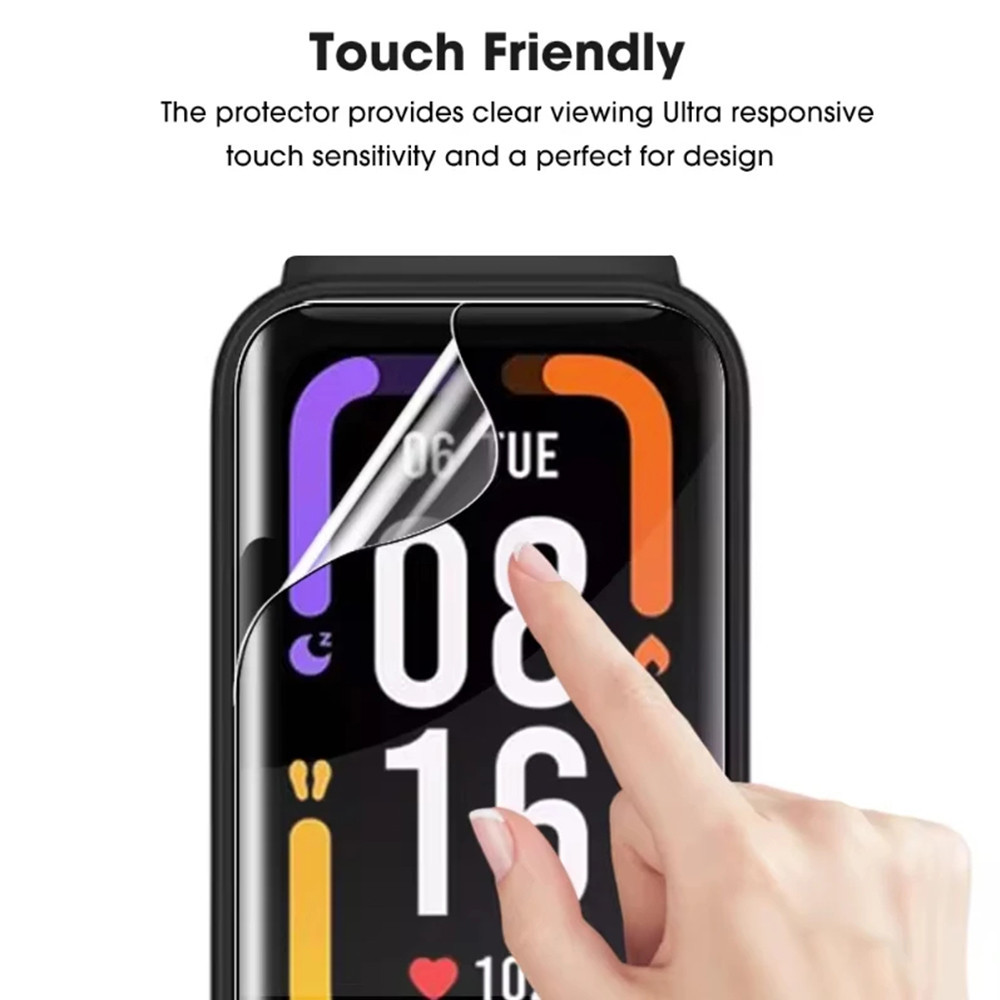 แก้วนิรภัย 3D / ฟิล์มอ่อน for Xiaomi Mi Band 9 / 8 Active อุปกรณ์ป้องกันหน้าจอ for Smartwatch Redmi Band 2/Redmi Band 3 ราคา ถูกที่สุด ดีลบีเคเค แกลเลอรีภาพที่ 6