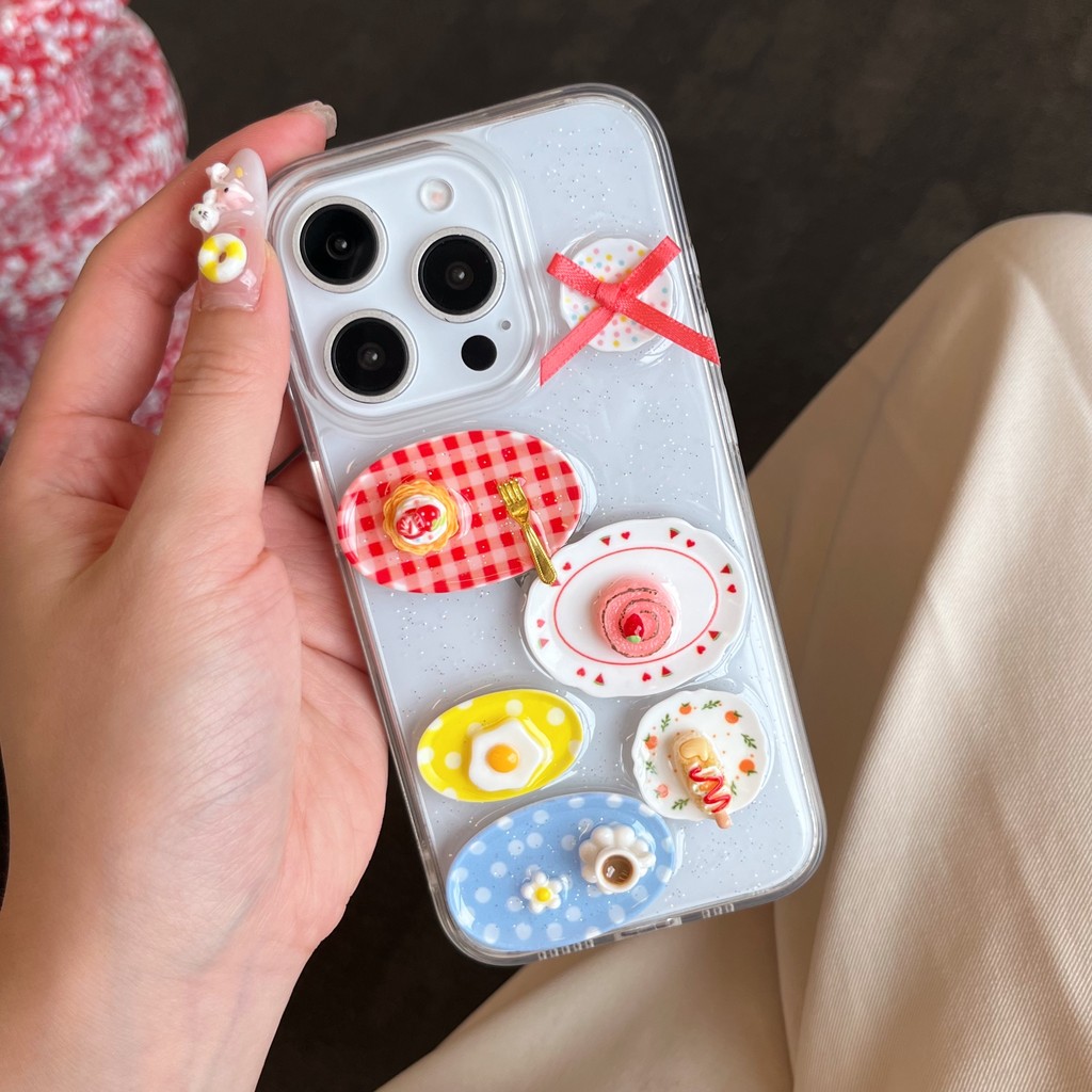 สําหรับ iphone16ProMax เชลล์ 5D26 เค้กและขนมหวาน iPhone15ProMax iPhone14ProMax iPhone13ProMax