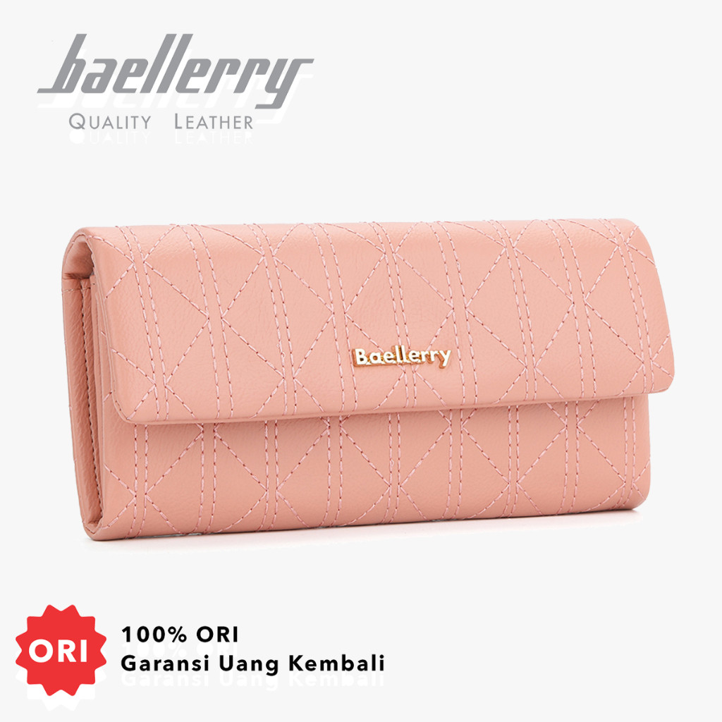 BAELLERRY N8918 Ladies Long Wallet Clutch PU Leather Mobile Wallet