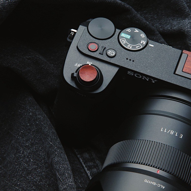 สถ์เงาแสง|Original Sony Shutter สติกเกอร์ A7CII A6700 A7CR ปุ่มไม้สติกเกอร์ขนาดใหญ่สติกเกอร์ Texture