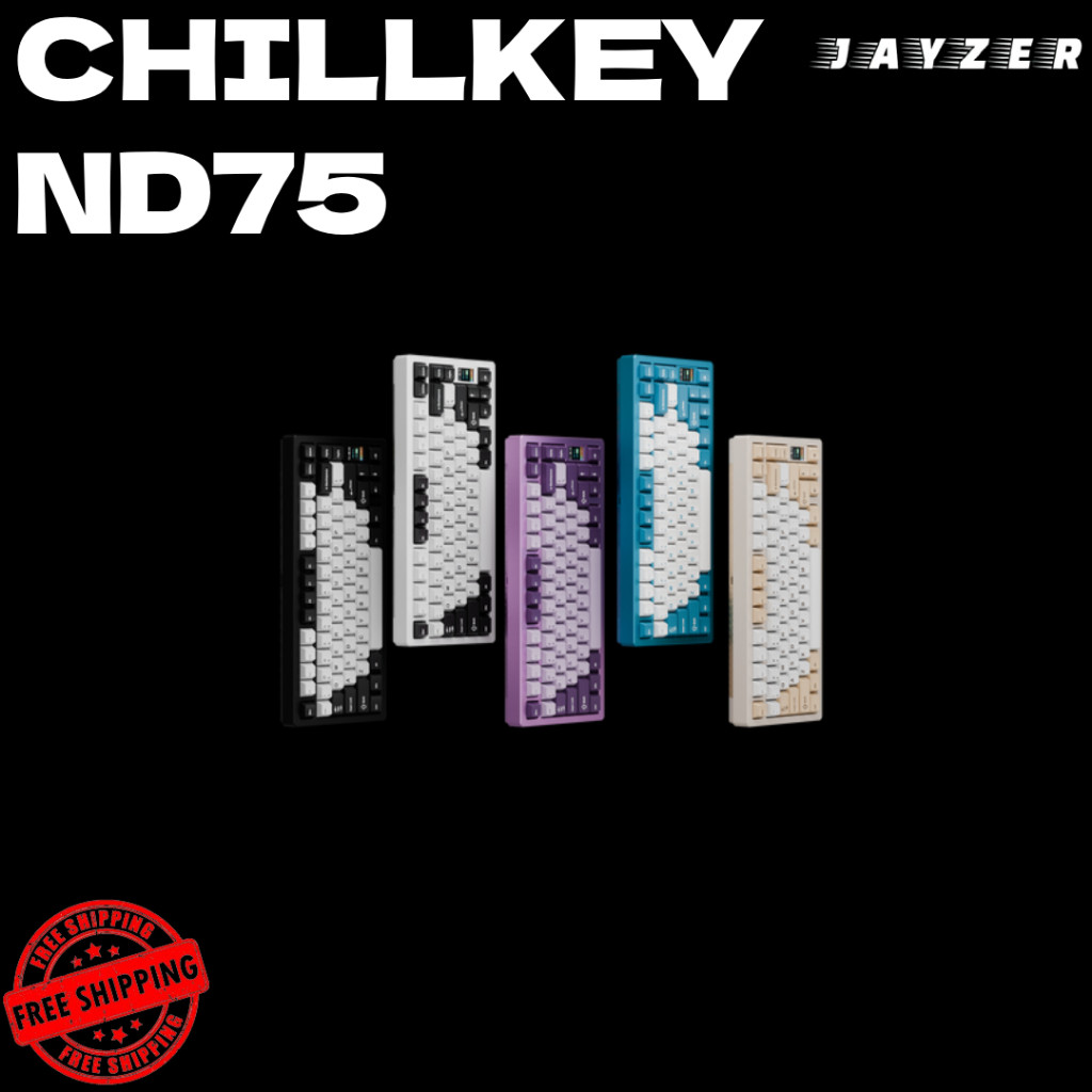 SG Chillkey ND75 Mechanical Keyboard Pre Built Assembled Edition พร้อมแผง LED