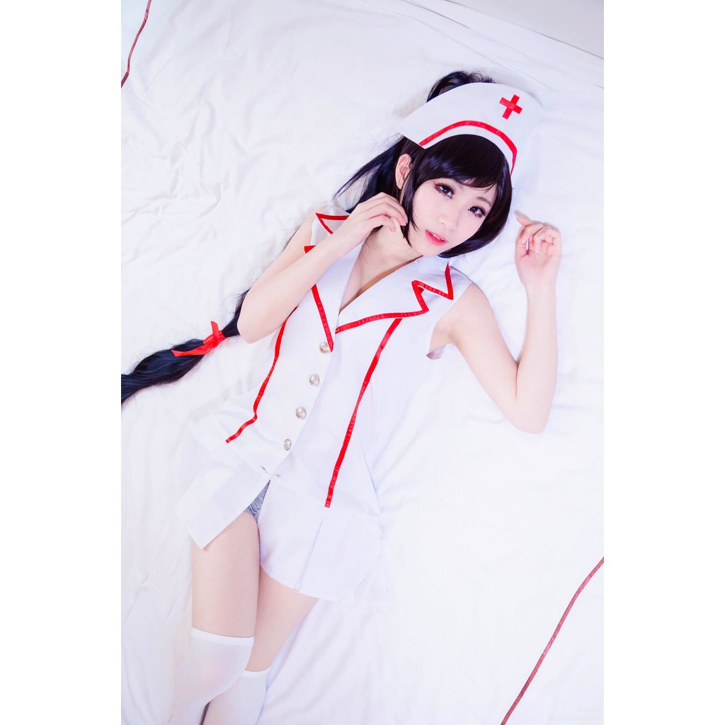 เครื่องแต่งกาย.cosplay LoL สกินพยาบาล Akali Shadow Fist