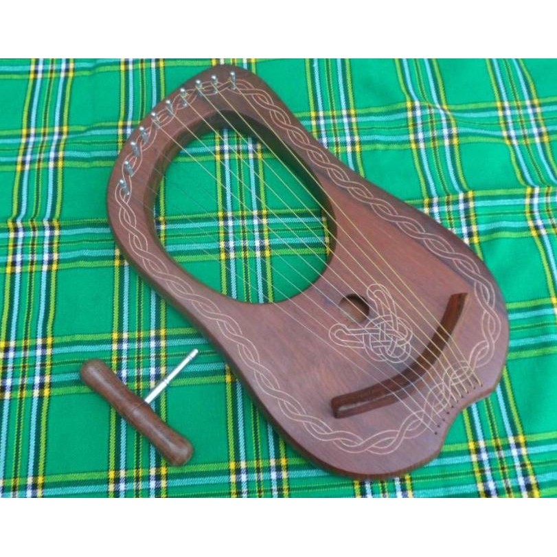 British Musical Lyre Lyre Cyclops Small Harp 10 Strings Handmade Lyre