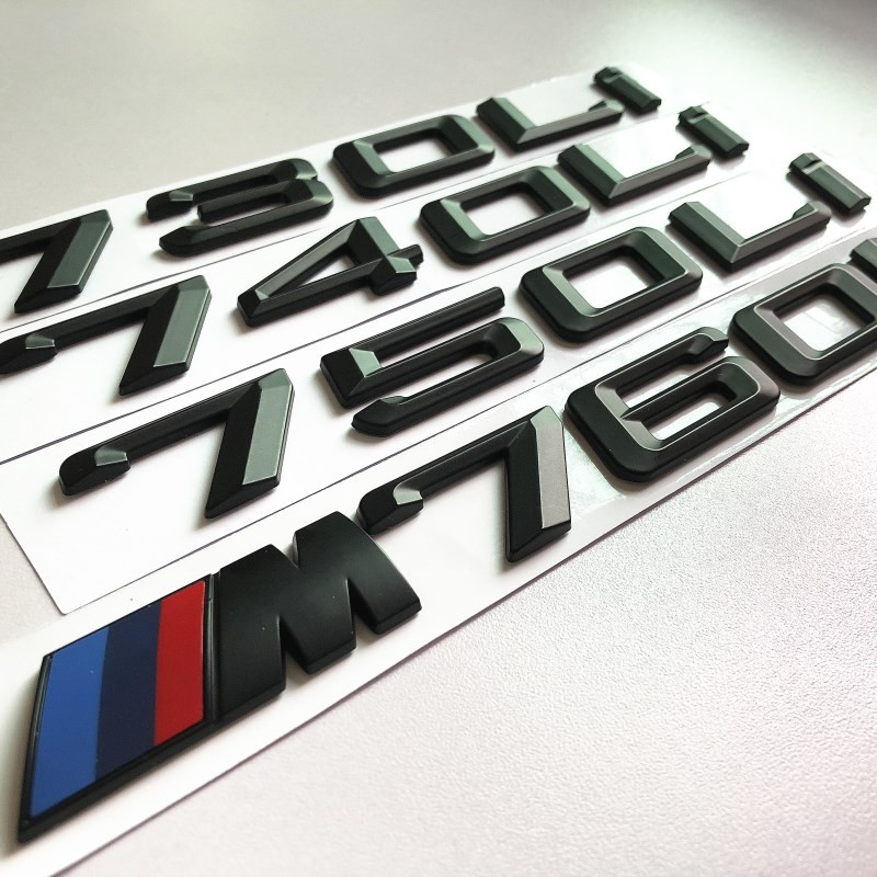 เหมาะสําหรับ BMW 7 Series Black Tail Mark 730Li740Li745Li750LiM760 รถ Mark สติกเกอร์รถยนต์ดิจิตอล M 
