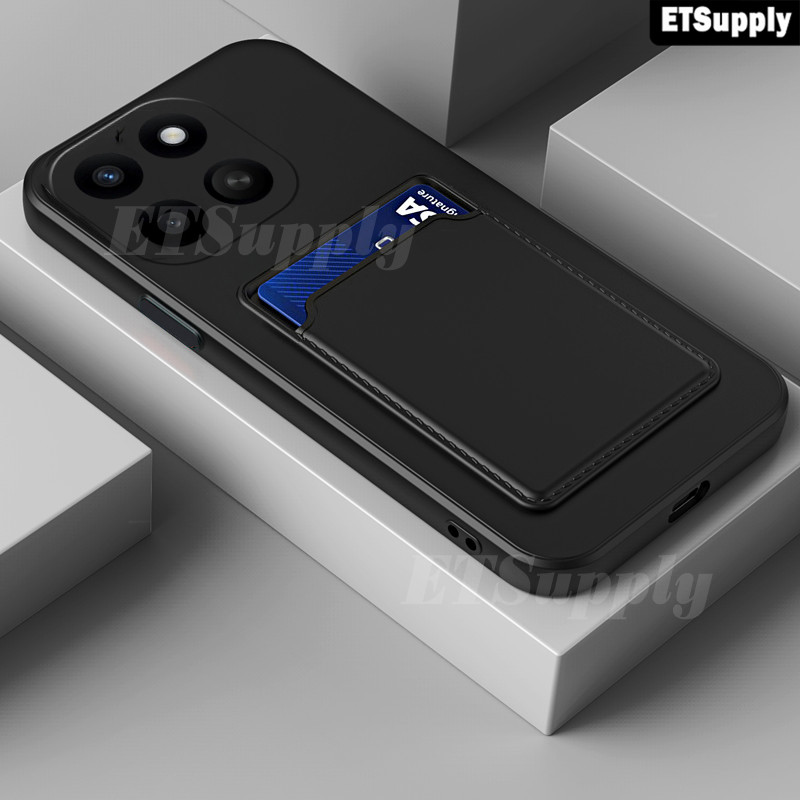 เคสโทรศัพท์ Honor 400 Smart Honor X7D Soft Card Holder Slot กระเป๋าสตางค์ซิลิโคนฝาหลัง Honor X7D Hon