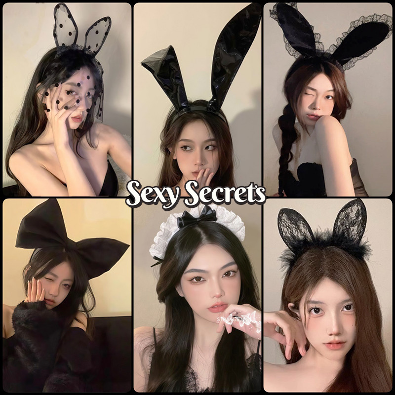 Sexy secrets⚜️⚜️ ที่คาดผมหูแมว ผ้าคาดผมชุดแม่บ้าน✨ กิ๊บติดผมหลากสไตล์ ✨cosplay ราคาประหยัด การจัดส่งที่รวดเร็ว