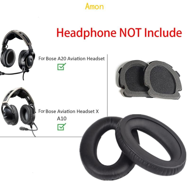 Amon Elastic Ear Pads Earmuffs forBose Aviation Headset X A10 A20 เบาะรองหูฟัง