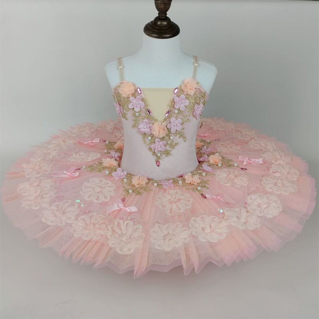 กระโปรงบัลเล่ต์มืออาชีพสำหรับเด็ก กระโปรง TUTU ชุดการแสดง Swan Lake