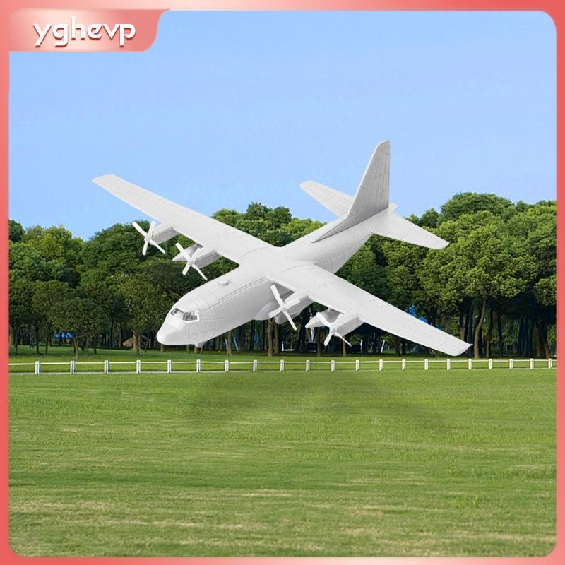 [yghevp] เครื่องบินขนส่งรุ่น C130 เครื่องบินของเล่นเครื่องบินรุ่น 4D สําหรับคอลเลกชันของขวัญ
