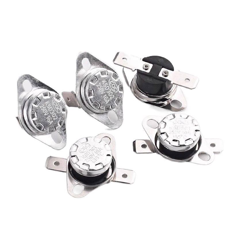 KSD301 สวิตช์ควบคุมอุณหภูมิ ตัวควบคุมอุณหภูมิ ปกติปิด ปกติเปิดปกติ 40/85-180 องศา 250V/10A 16A