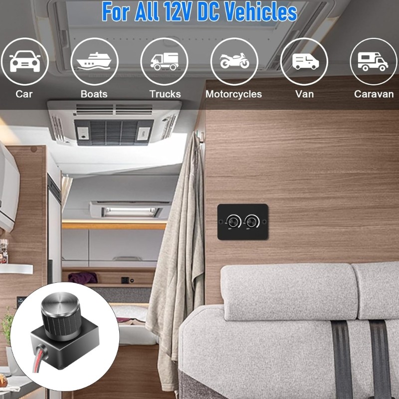 cc Knob Type Turn Dimmer Switches 12-24V Low Voltage Light Strips Dimmer