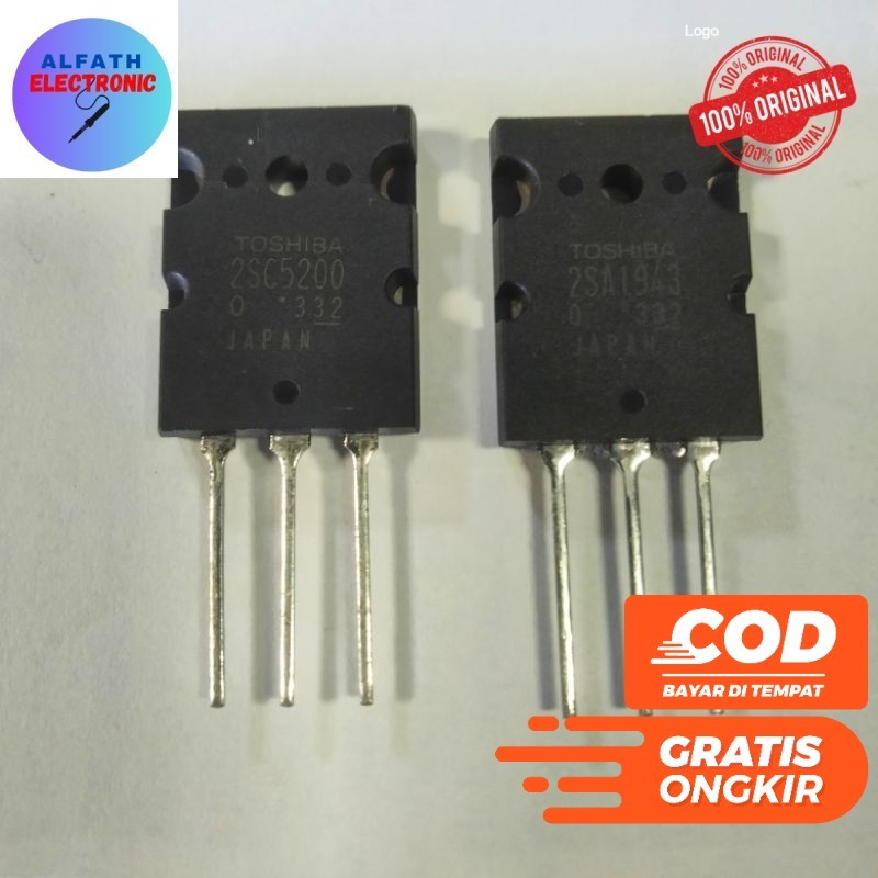 TR FINAL SA1943 SC5200 ONE SET FINAL ทรานซิสเตอร์ TOSHIBA 2SA 1943 2SC 5200 ORIGINAL GOOD QUALITY