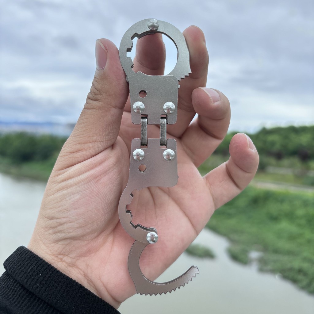 พวงกุญแจ Thumb Lock Chamber Tie Foot Escape สแตนเลส Toe ของเล่น Decompression GQJC