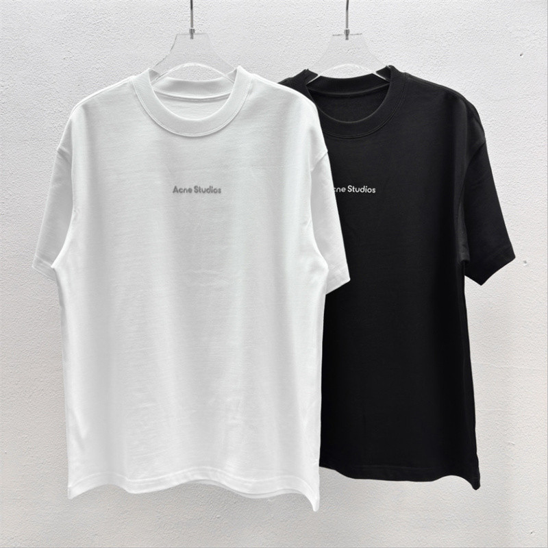 เสื้อยืดผ้าฝ้ายแฟชั่นขนาดใหญ่ผู้ชายและผู้หญิงแถบแนวนอนซิลิโคนฤดูร้อนหลวมเสื้อแขนสั้น