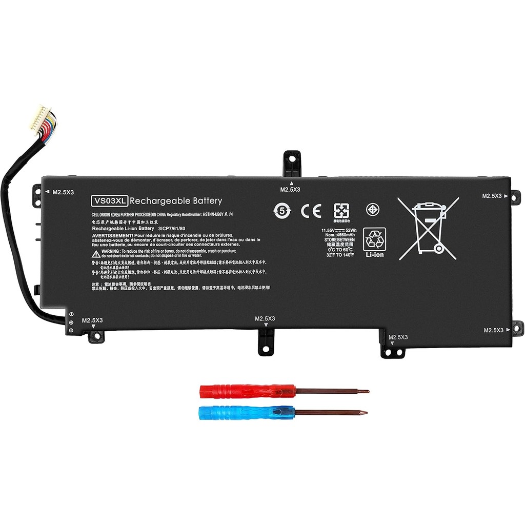 แล็ปท็อป VS03XL 849313-850 แบตเตอรี่สําหรับ HP Envy 15T-AS000 15T-AS100 CTO 15-AS133CL X6V56UA 15-AS