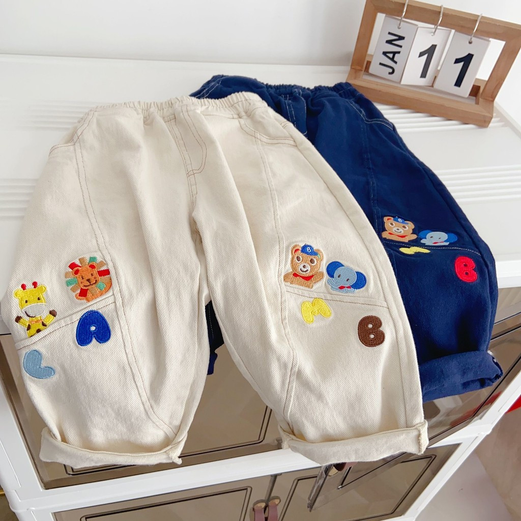 กางเกงลำลองน่ารักสำหรับเด็กชายและหญิง สไตล์ใหม่