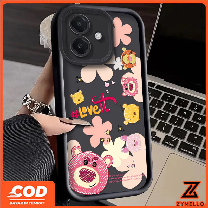 เคสลายสตรอเบอร์รี่เงา สำหรับ VIVO V50 V40 V40 LITE Y04 Y29 Y39 Y03 Y19S Y28 Y17S V30 V29 V29E Y17 Y15 Y11 Y20 Y21 Y20S Y33S Y21S Y21T Y12S thumbnail 5