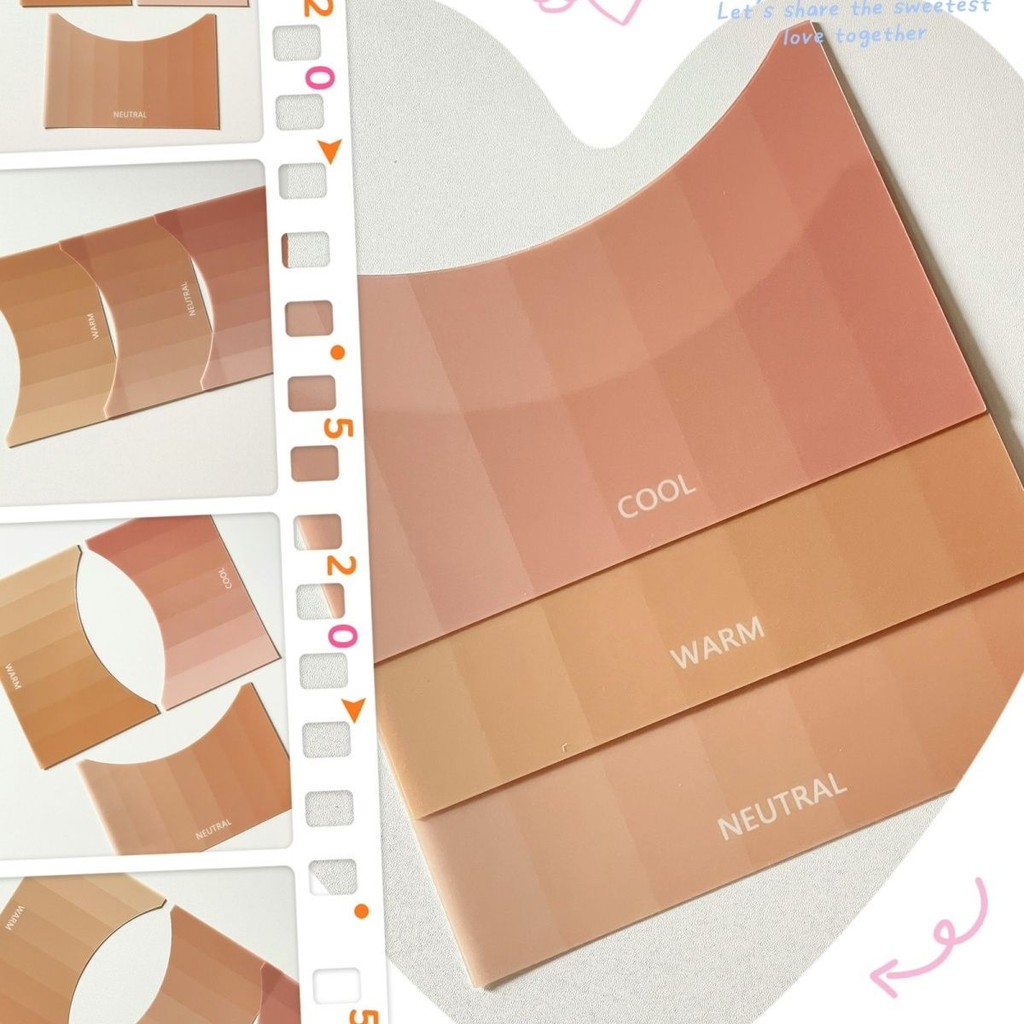 remai#Skin Test Cold Warm Neutral Skin Color Test21Human Gene Color Color Diagnosis Skin Color Card8