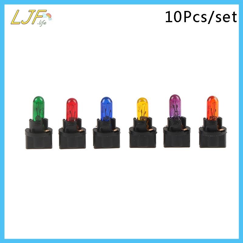 LJF 10PCS T5.5 หลอดไฟ Led W1.2WCar ภายในไฟ Dashboard ความร้อนตัวบ่งชี้ Wedge เครื่องมืออัตโนมัติโคมไ
