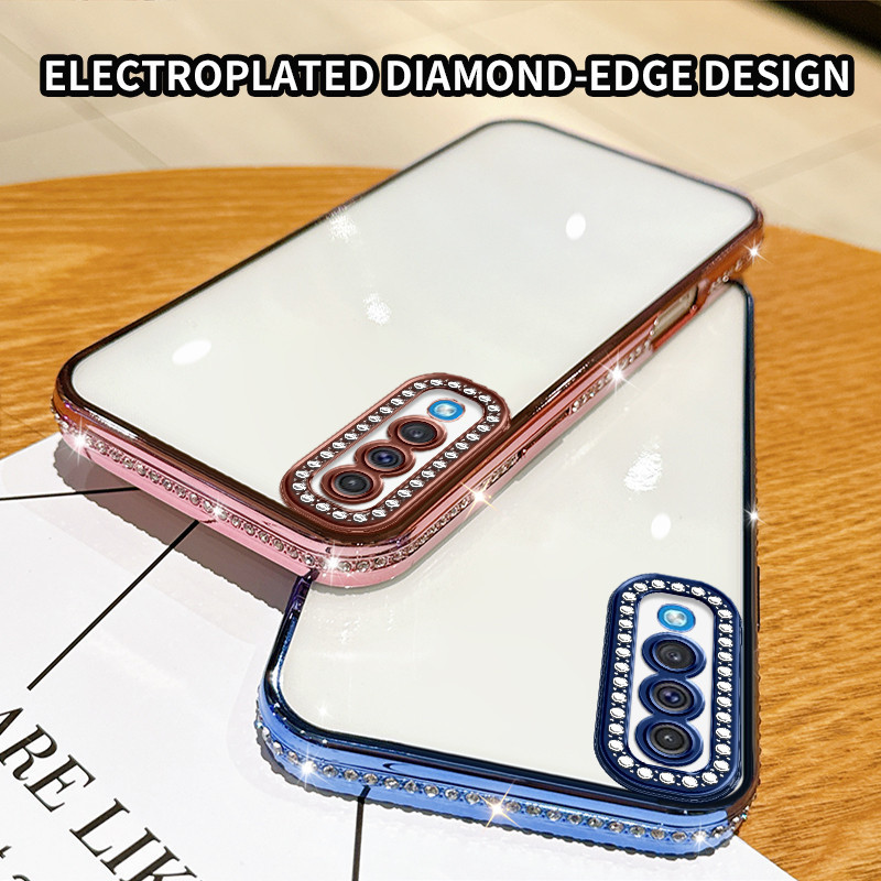 Samsung A50 A50S A30S SM-A307GN SM-A307GT SM-A307F SM-A307FN SM-A307G electroplated โปร่งใสเคสโทรศัพ