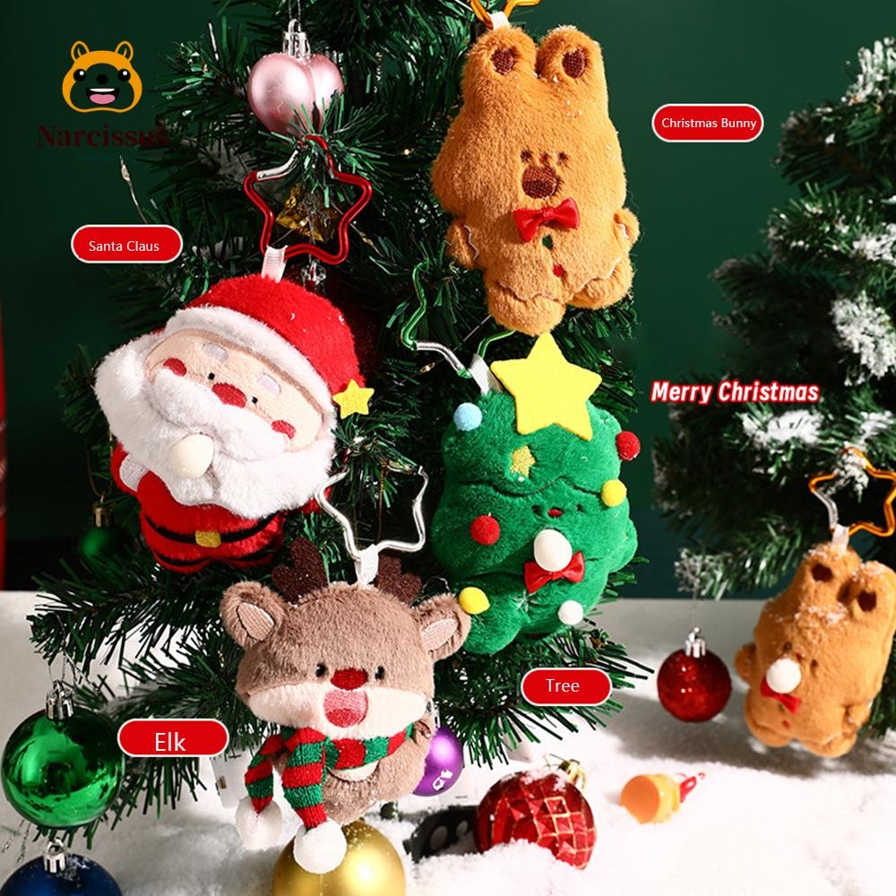 จี้ต้นคริสต์มาส NARCISSUS, ตุ๊กตา Unzip พวงกุญแจคริสต์มาส, จี้กระเป๋า Elkooked