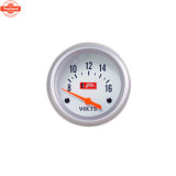 Autogauge เกจ์วัด โวลท์ วัดโวลท์ แตเตอรี่ วัดแต volt battery gauge รุ่น silver face 2.5 นิ้ว ขอเงิน/
