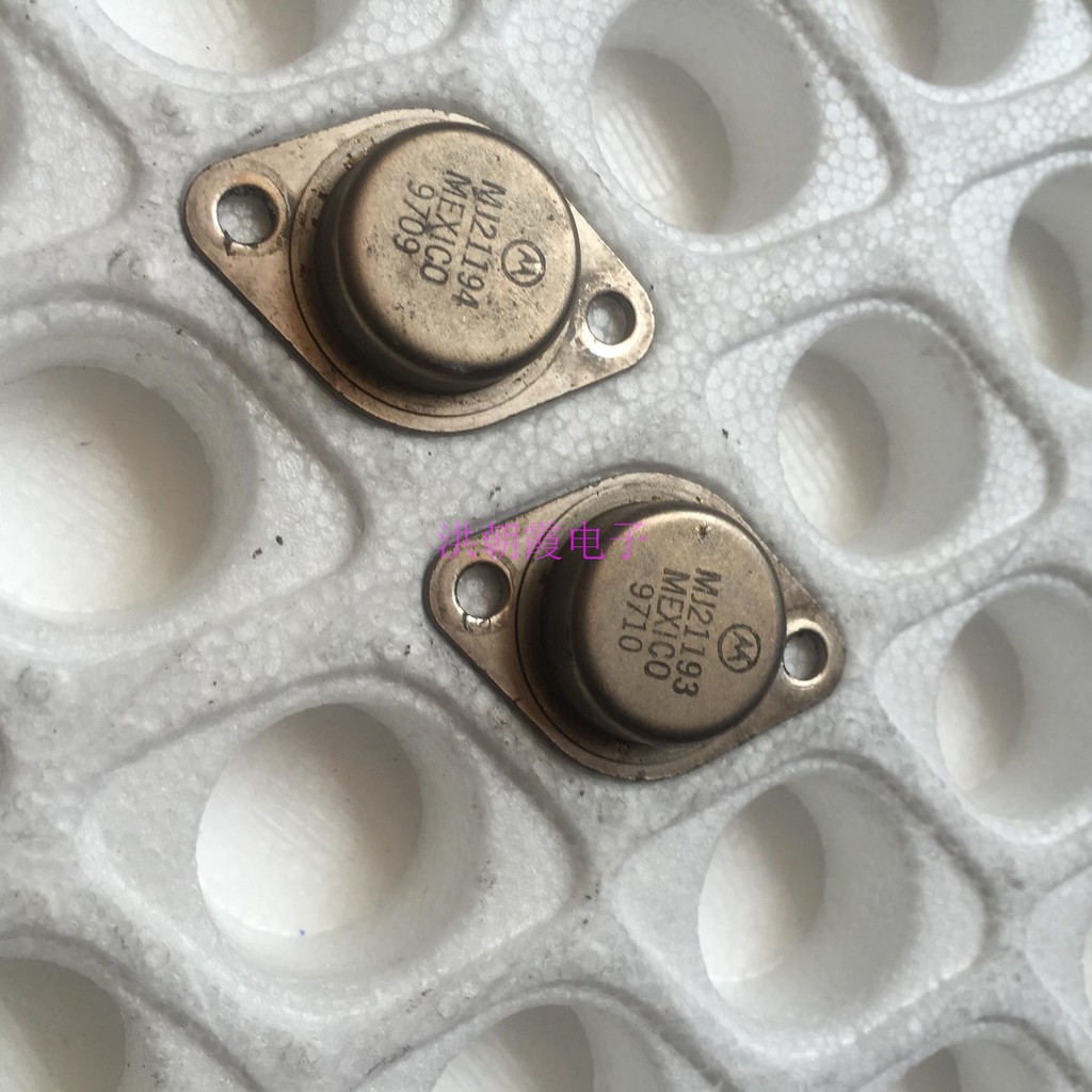 นําเข้า Disassembly ของแท้ Gold Sealed Triode MJ21193 21194 Original Character Fidelity แพคเกจดี