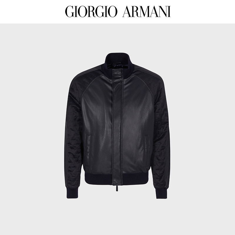 เสื้อแจ็คเก็ตหนัง GIORGIO ARMANI สำหรับผู้ชาย ปี 2022