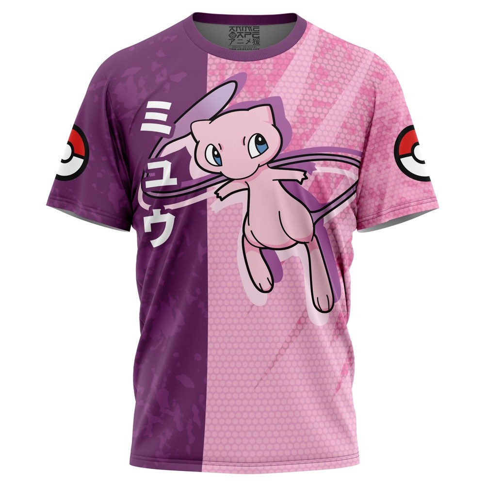 Pokemon Mew Baju เสื้อยืดไมโครไฟเบอร์